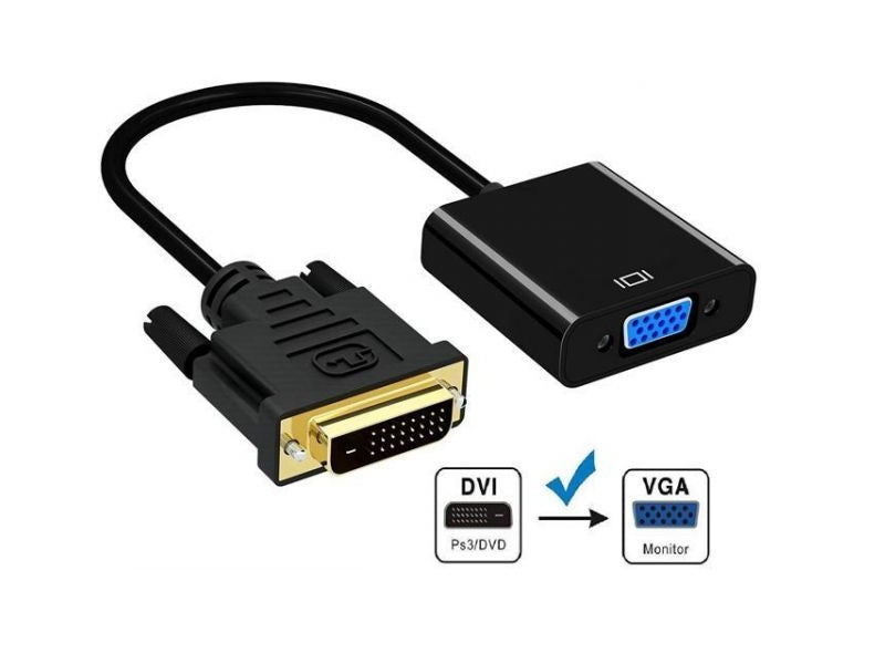 ZATECH Dvi Male To Vga Female Adapter