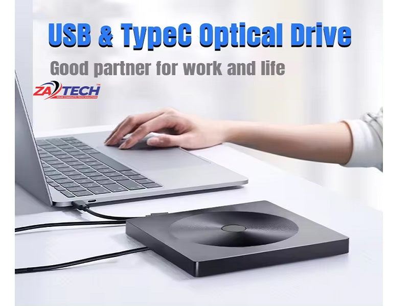 ZATECH External Dvd Writer Usb 3.0/Typec