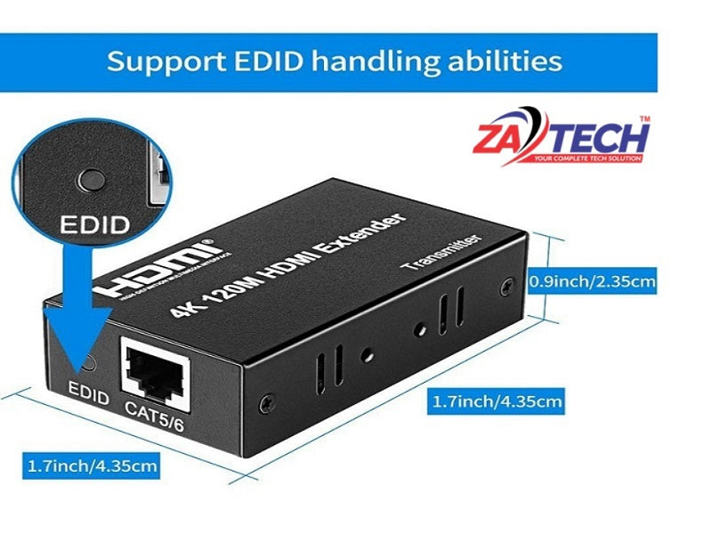 ZATECH 4K Hdmi Extender 120 Mtr