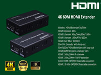 ZATECH 4K Hdmi Extender 60 Mtr Cat5/Cat6