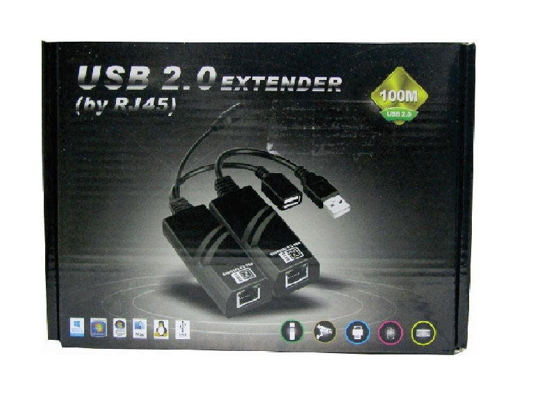 ZATECH Usb2.0 Extender 100 Mtr By Rj45