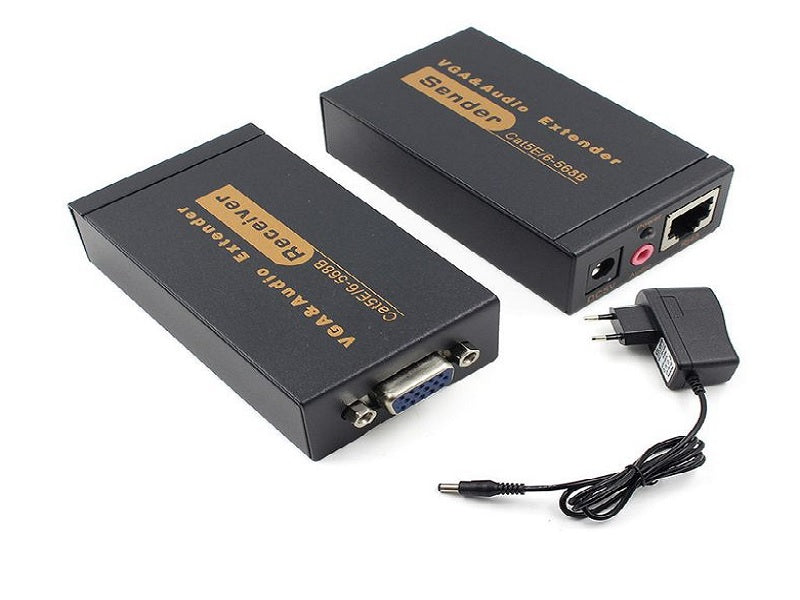 ZATECH Vga Extender 100 Mtr With P/Suppl