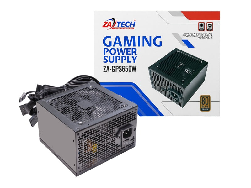 ZATECH 650W Gaming Power Supply Bronze