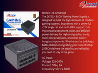 ZATECH 850W Gaming Power Supply Gold