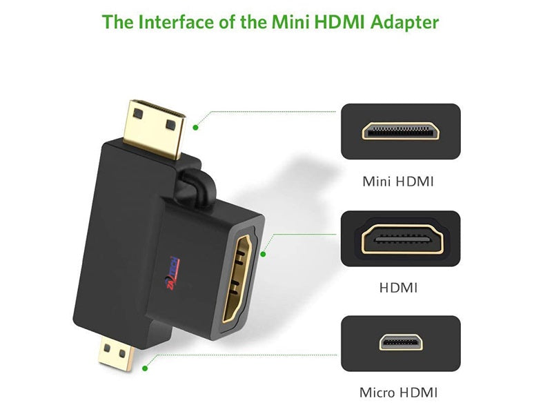 ZATECH Mini Hdmi + Micro Hdmi To Hdmi