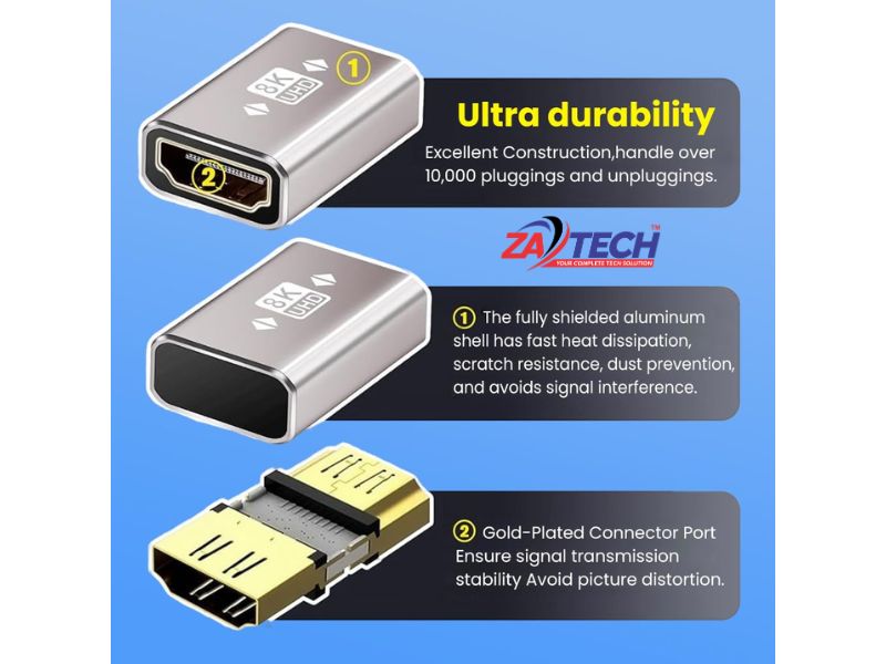 ZATECH Hdmi Female To Hdmi Female-8K