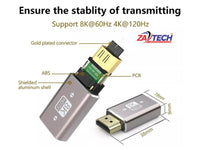 ZATECH Hdmi male To Hdmi Female-8K