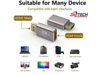ZATECH Hdmi male To Hdmi Female-8K