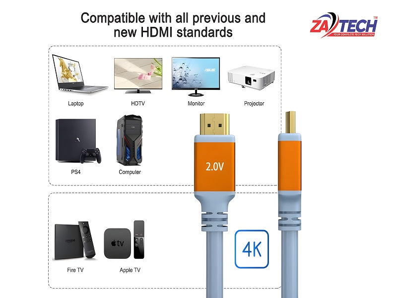 ZATECH Hdmi Cable 15 Mtr 4K X 2K Full Hd