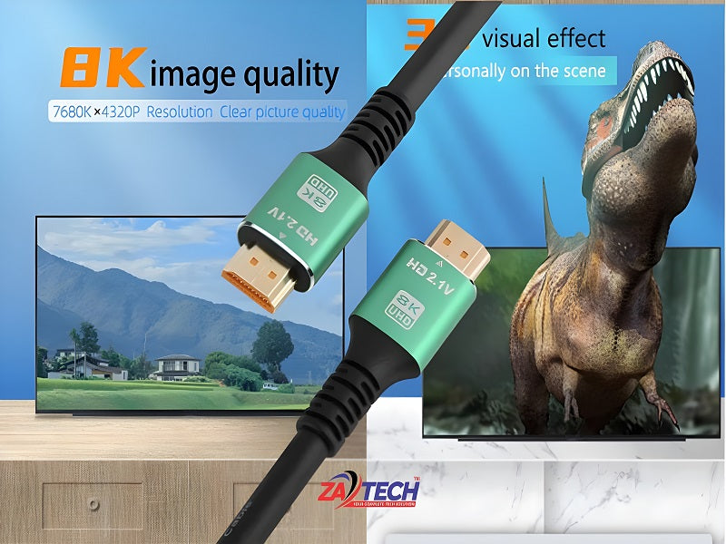 ZATECH Hdmi Cable 5 Mtr 4K/8K Hdtv 2.1V