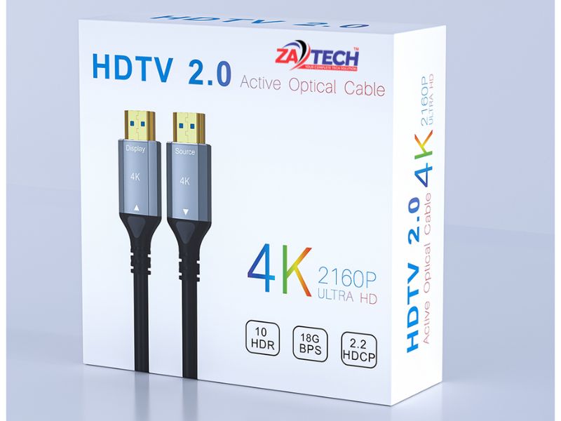 ZATECH Hdmi 2.0 Active Optical Fiber10M