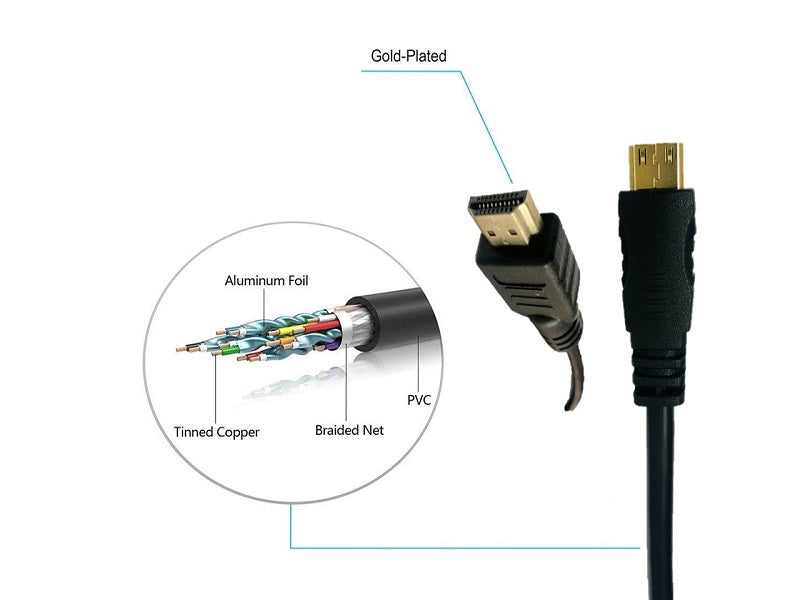 ZATECH Hdmi 2 Mini Hdmi 1.5 Mtr Cable