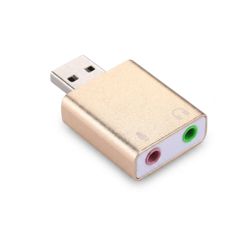 ZATECH HiFi USB 7.1 Channel External Sound Card - Plug and Play, Xear 3D