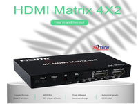 ZATECH Hdmi Matrix 4X2 - 4K@60Hz