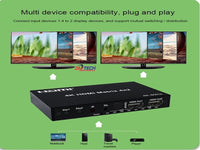 ZATECH Hdmi Matrix 4X2 - 4K@60Hz
