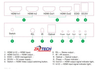 ZATECH 2 Port 4K Hdmi Switch + Splitter