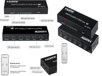 ZATECH 2 Port 4K Hdmi Switch 4X Splitter