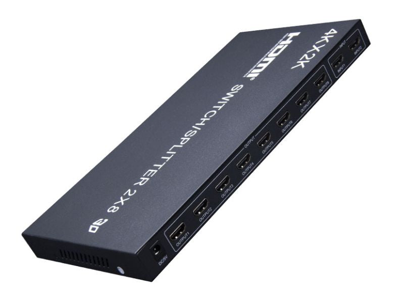 ZATECH 2X8 Port 4K Hdmi Switch 4X Splitt