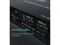 ZATECH 4 Port 4K Hdmi Switch + Rem 60Hz