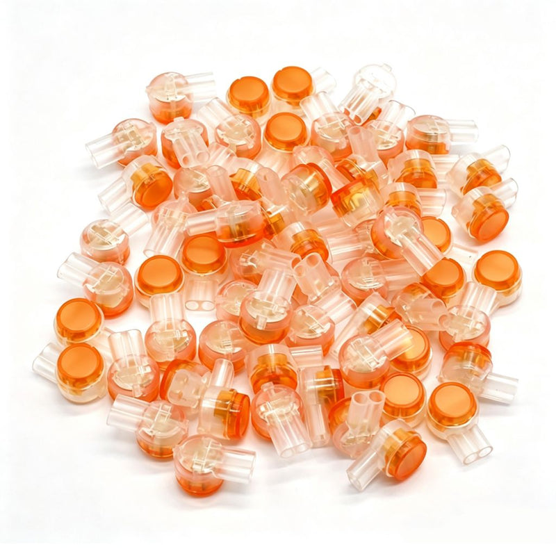 ZATECH K2 two-pin terminal block connectors 100 pack male and female