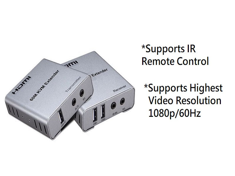 ZATECH Hdmi 60M Kvm Extender With Audio