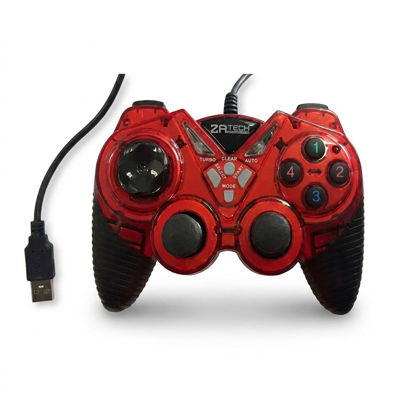 ZATECH L2000 USB Analog Gamepad - 12-Button, Dual Vibration, Turbo
