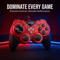 ZATECH L2000 USB Analog Gamepad - 12-Button, Dual Vibration, Turbo