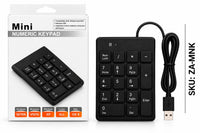 ZATECH Mini Numeric Keypad - USB, 18-Key Slim, Windows & Mac