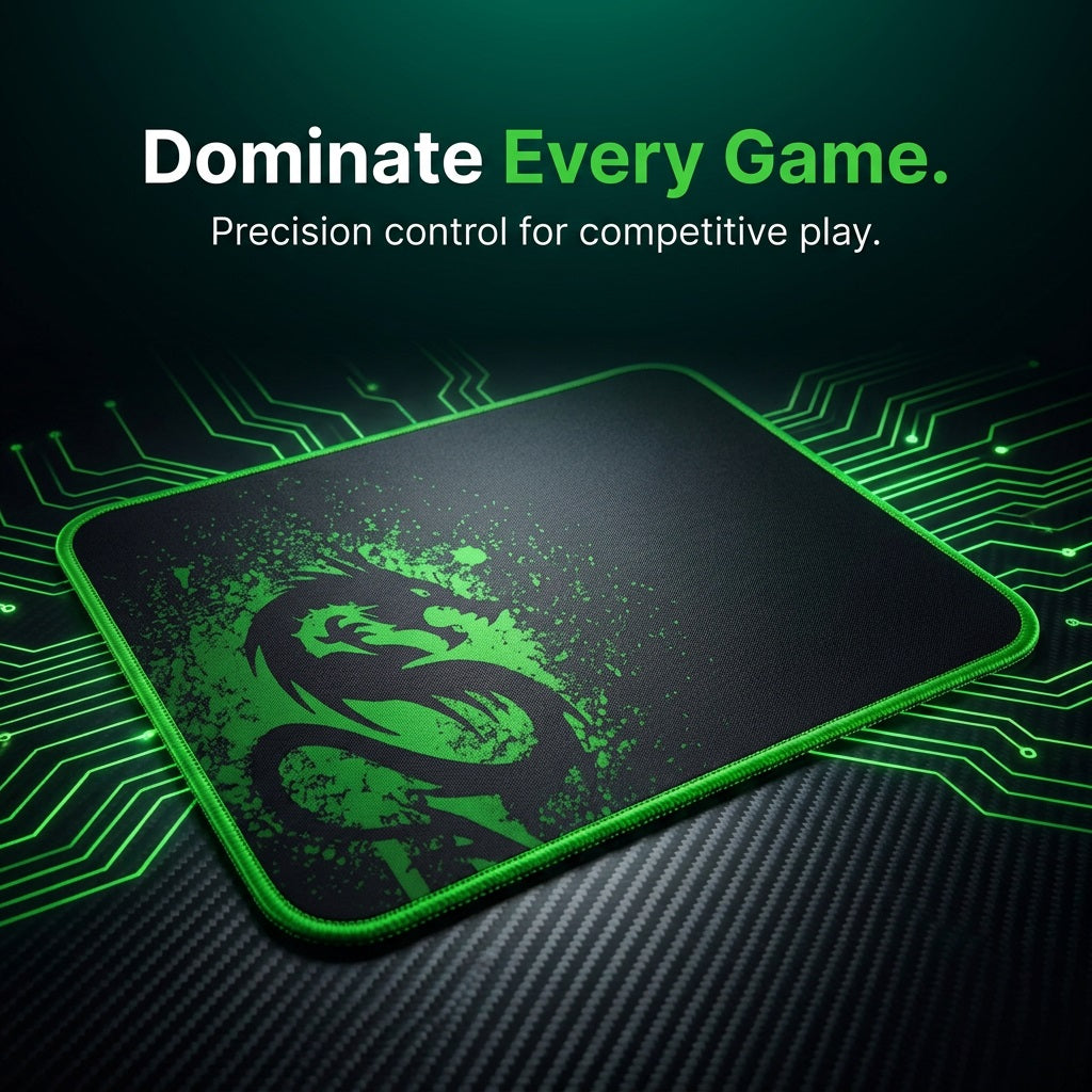 ZATECH Q-6 Silk-Gliding Mouse Pad - Smooth Surface, Non-Slip Base