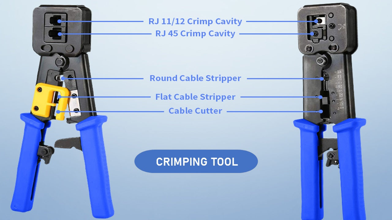 ZATECH Network Tool Kit Rj45 8P+6P Cutte