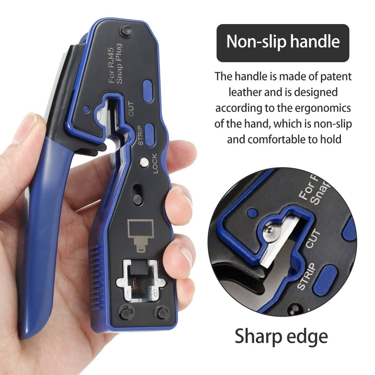 ZATECH Network Tool Kit Rj45 8P+6P Cutte
