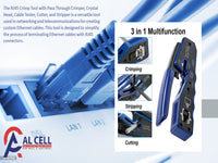 ZATECH Network Tool Kit Rj45 8P+6P Cutte