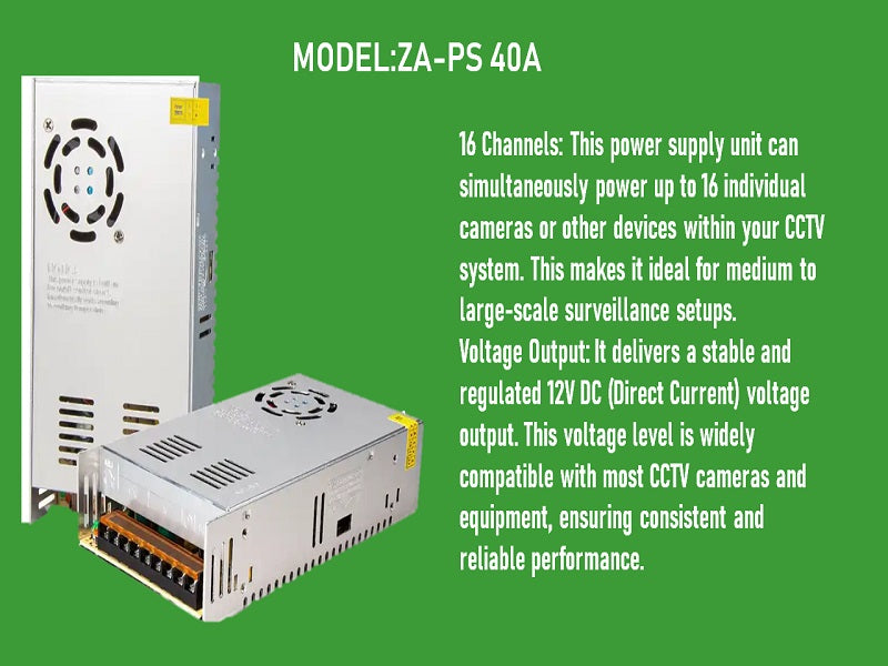 ZATECH CCTV Indoor 18Ch Power Supply