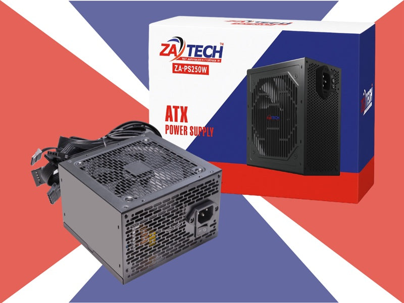 ZATECH 250W Atx Computer Power Supply