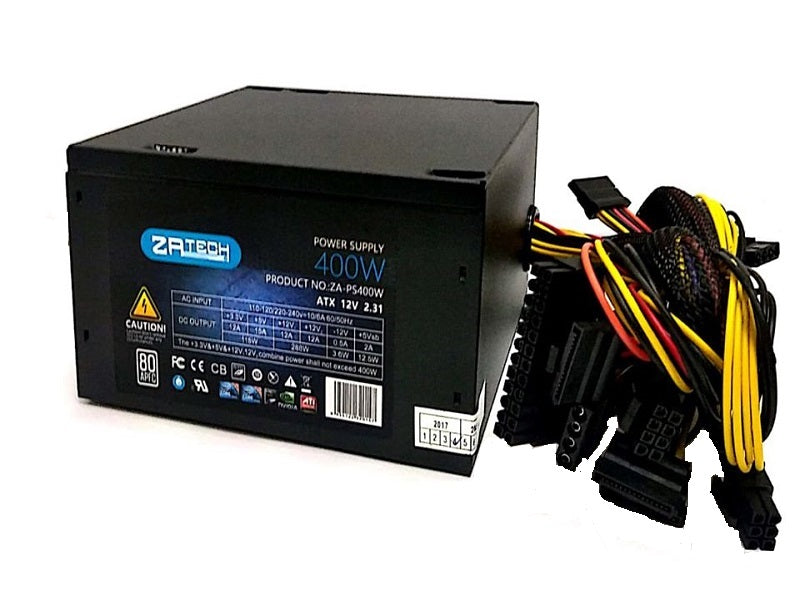 ZATECH 400 Watts Computer Power Supply