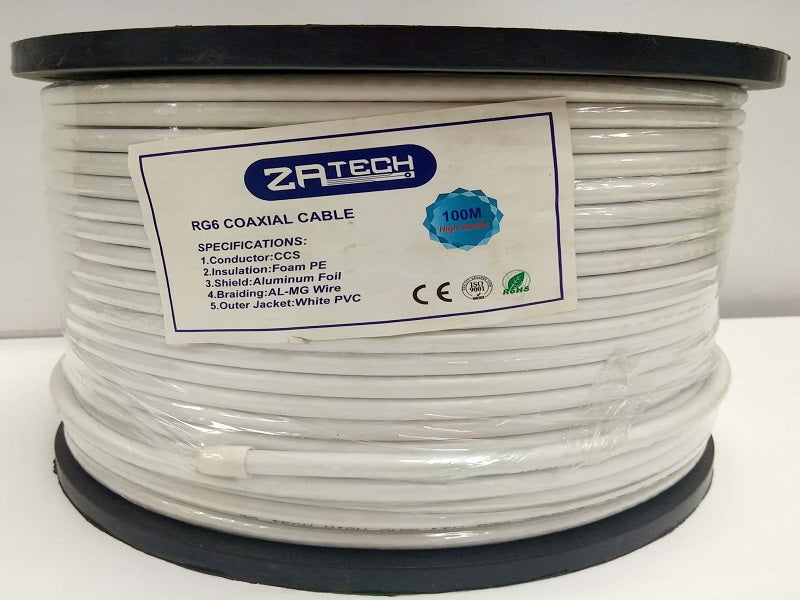 ZATECH Rg6 High Quality 144 Braid