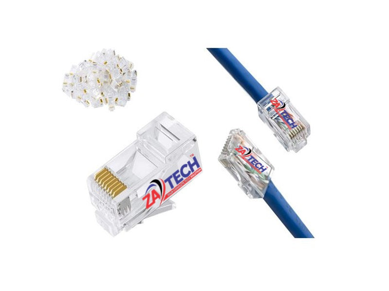 ZATECH Rj45 -Cat6  Connector 100 Pck