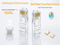 ZATECH Rj45 -Cat6  Connector 1000 Pcs