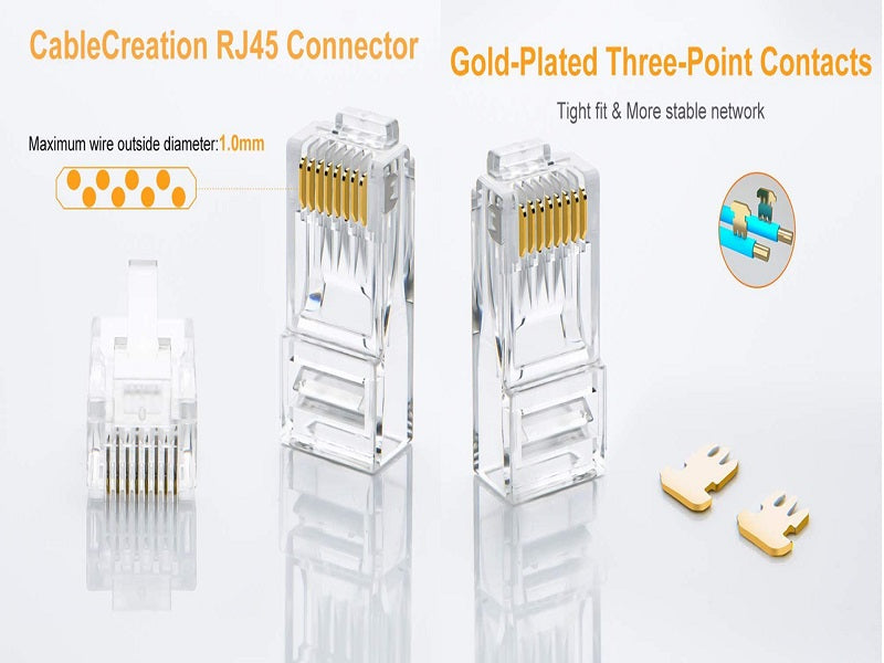 ZATECH Rj45 -Cat6  Connector 50 Pcs