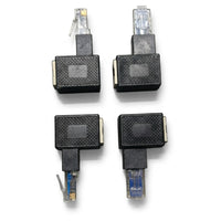 ZATECH Rj45 Male To Female 90 Degre 4Pac