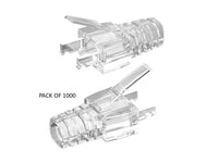 ZATECH Rj45 Clear Rubber Boots 1000 Pack