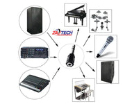 ZATECH Stereo 6.5 Male To 3.5 Female