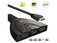 ZATECH 4K 3 Port Hdmi Switcher