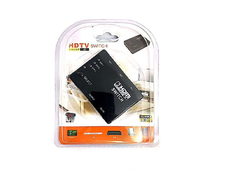 ZATECH 3 Port Hdmi Switch + Remote