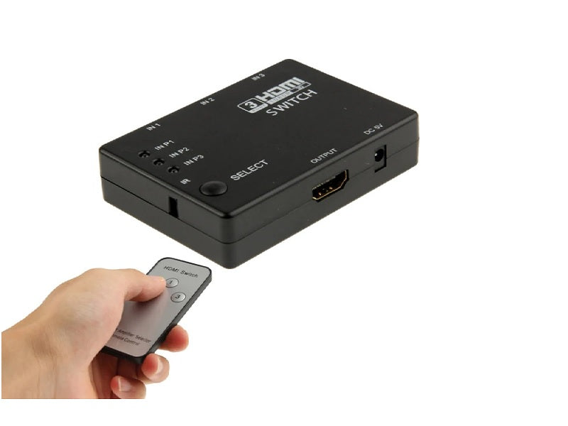 ZATECH 3 Port Hdmi Switch + Remote