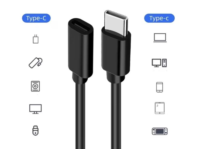 ZATECH Type C Extention Cable 0.5 Mtr