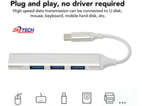 ZATECH Type C 4 Port Usb 3.0
