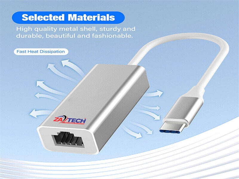 ZATECH Type C 2.0 To 10/100Mbps Lan