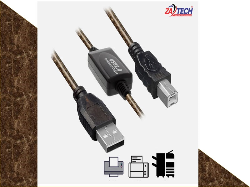 ZATECH Usb Printer Cable 30 Mtr With Ic
