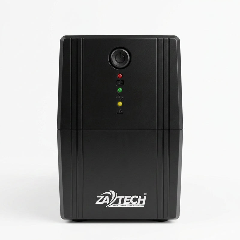 ZATECH ZA-UPS1000 1000VA/500W UPS - Line-Interactive with AVR, Backup Power